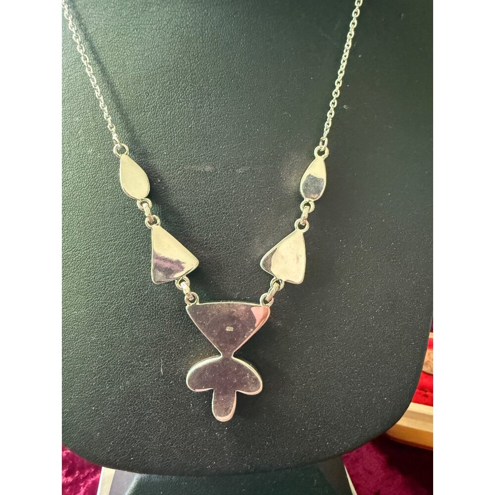 Artisan Turquoise & Silver Statement Necklace Wit… - image 2